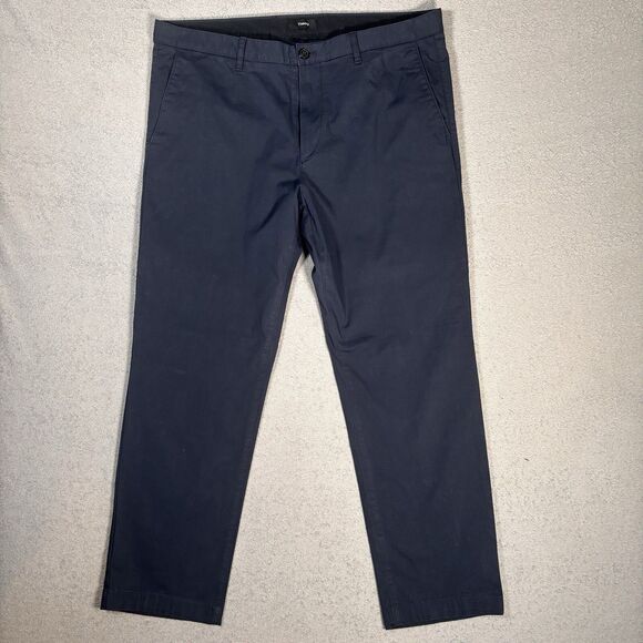 Theory Zaine Witten Pants Men’s Size 38 Navy Blue Slim Straight Chino Mid Rise - Picture 1 of 11